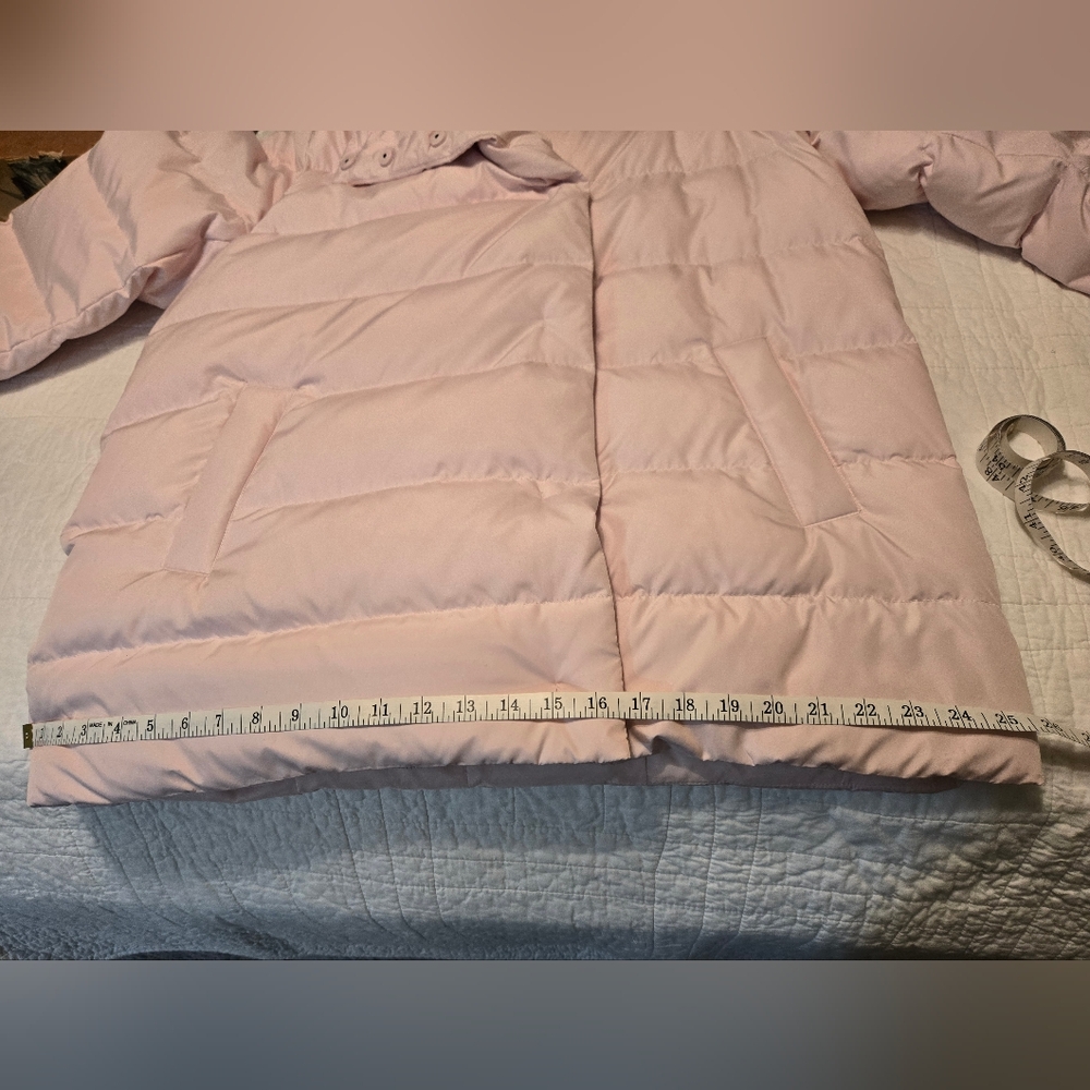 JJill Down-filled quilted pale pink puffer jacket Size Large - Picture 16 of 16